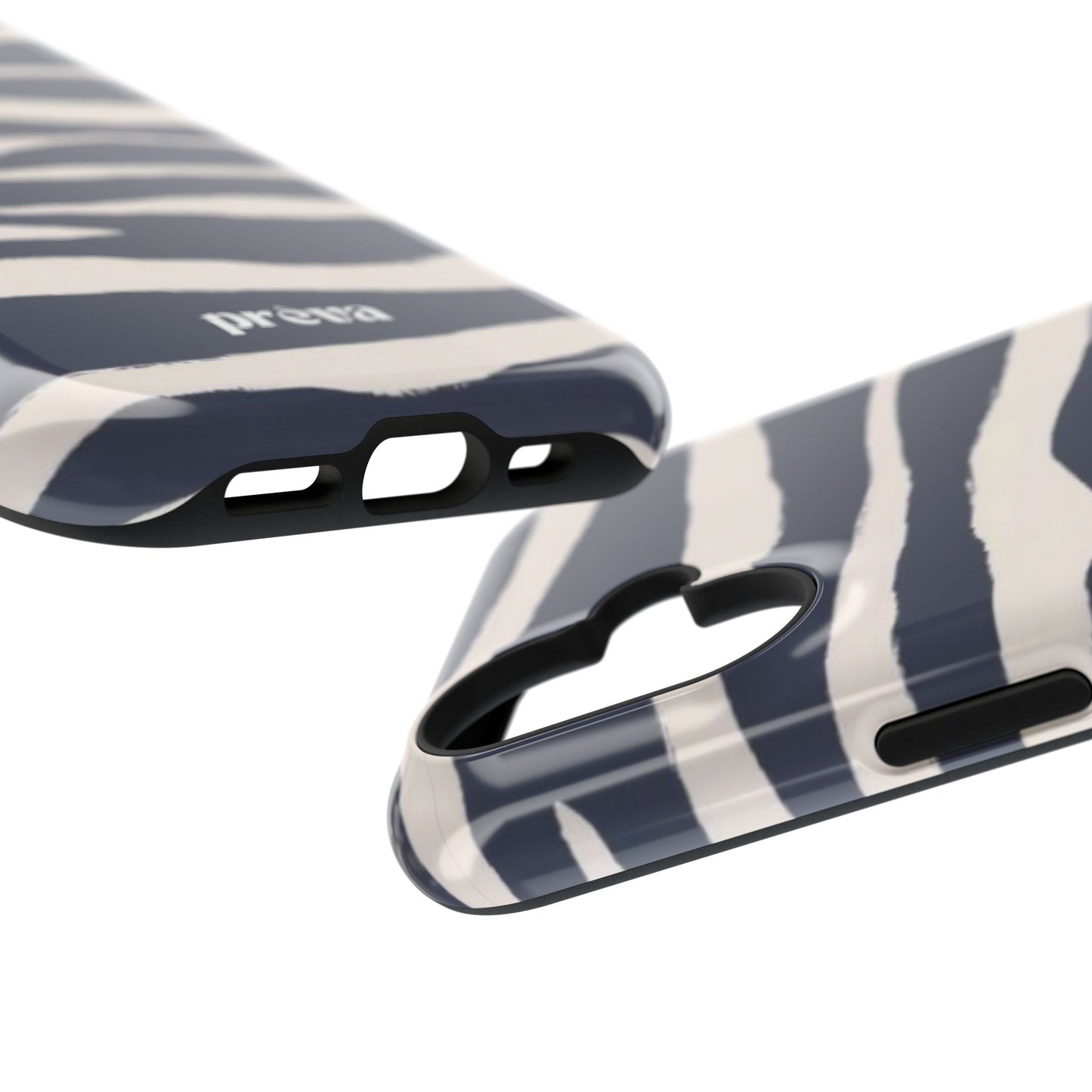 Navy & Cream Zebra Phone Case