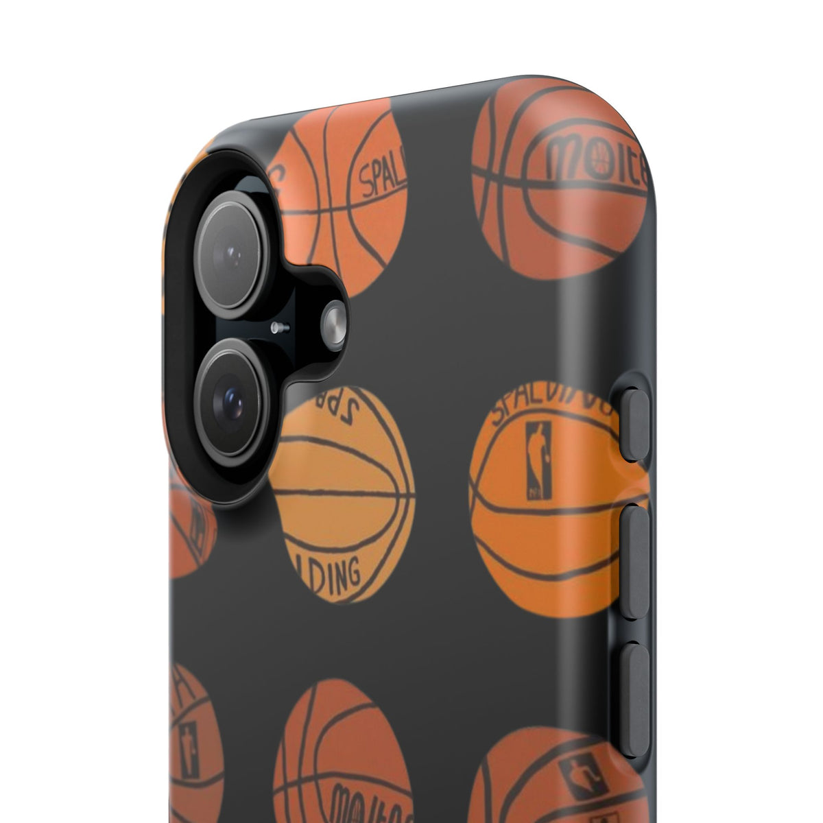 Black Basketball Phone Case