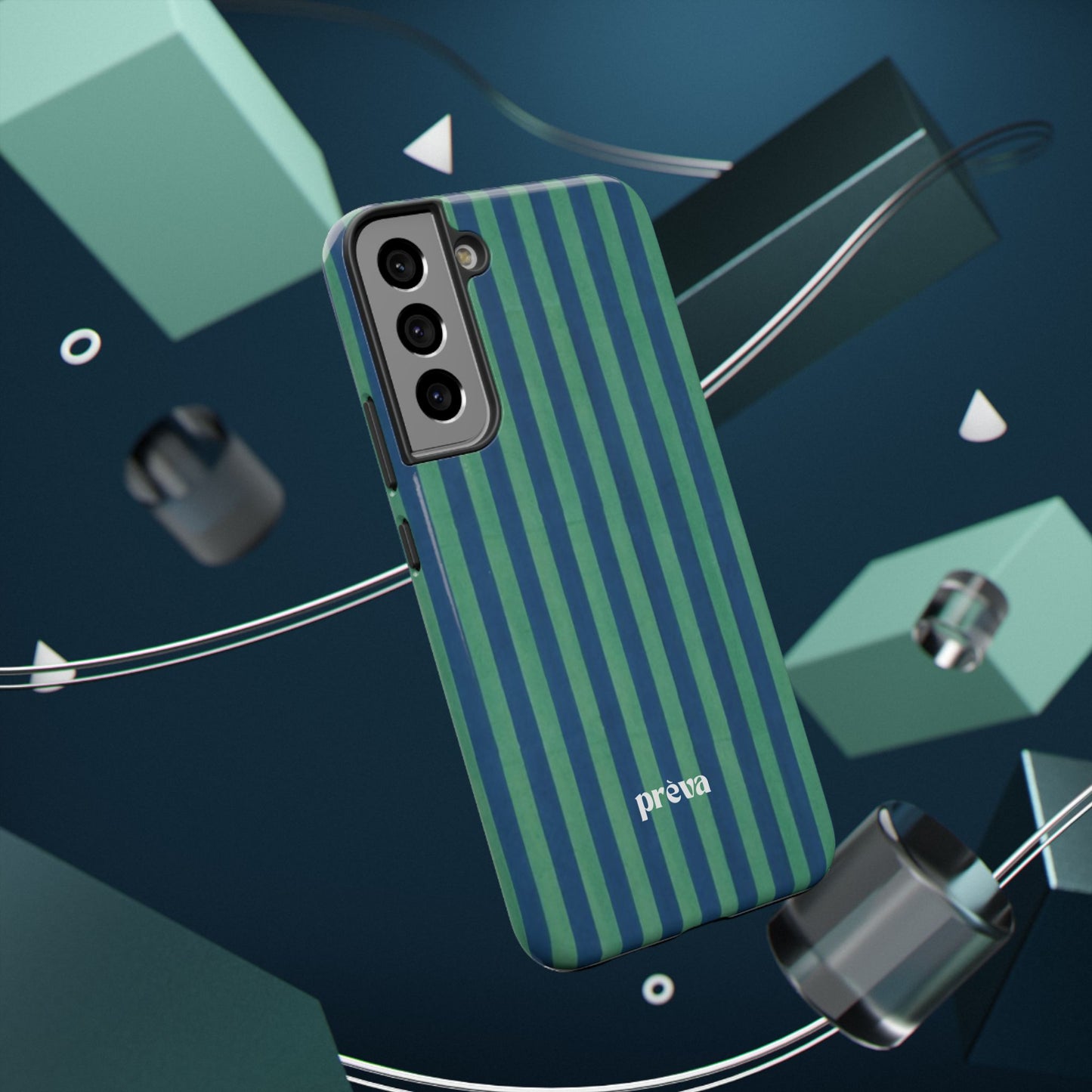 Green & Blue Stripes Phone Case