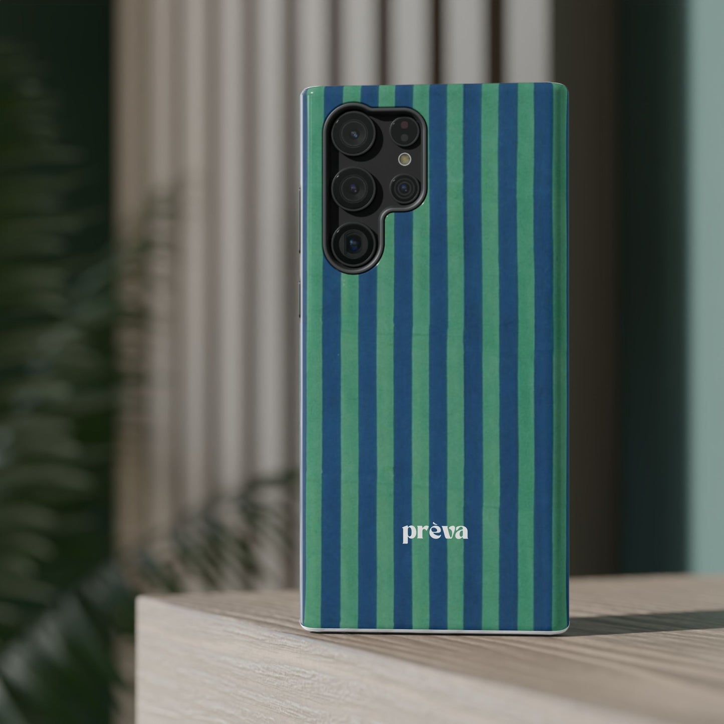 Green & Blue Stripes Phone Case