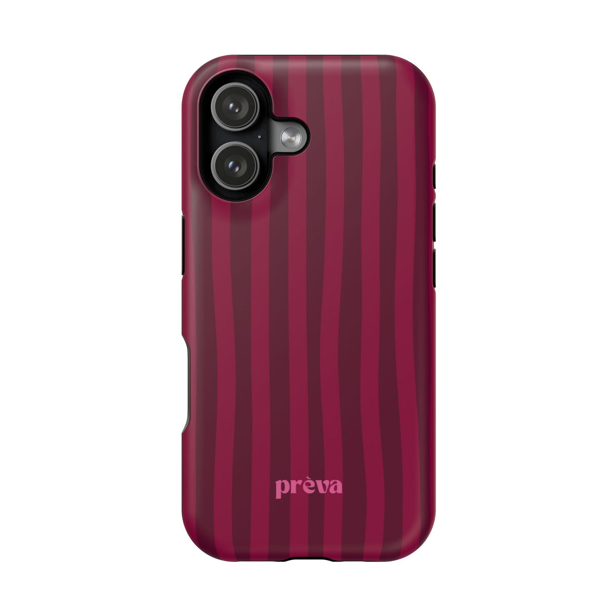 Burgandy Stripes x Ava Dudderar Phone Case