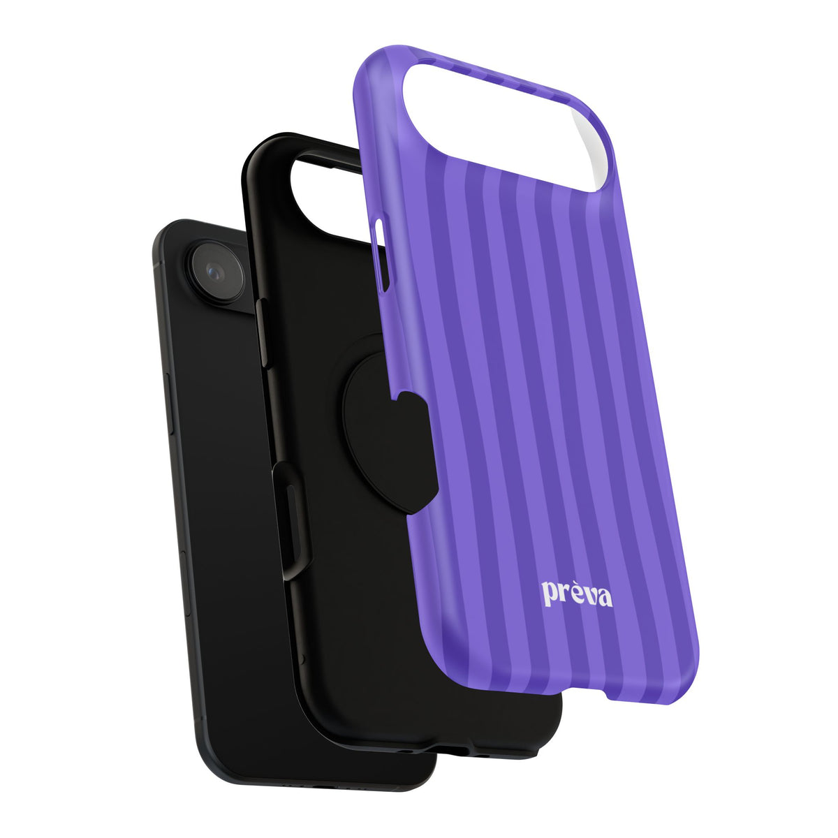Dark Purple Stripes Phone Case