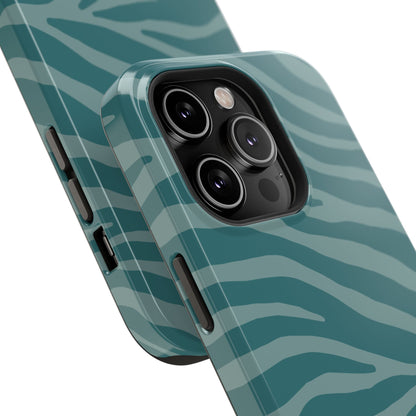 Teal Zebra Phone Case
