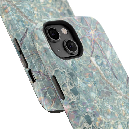 Marbled Seafoam Impact-Resistant Phone Case
