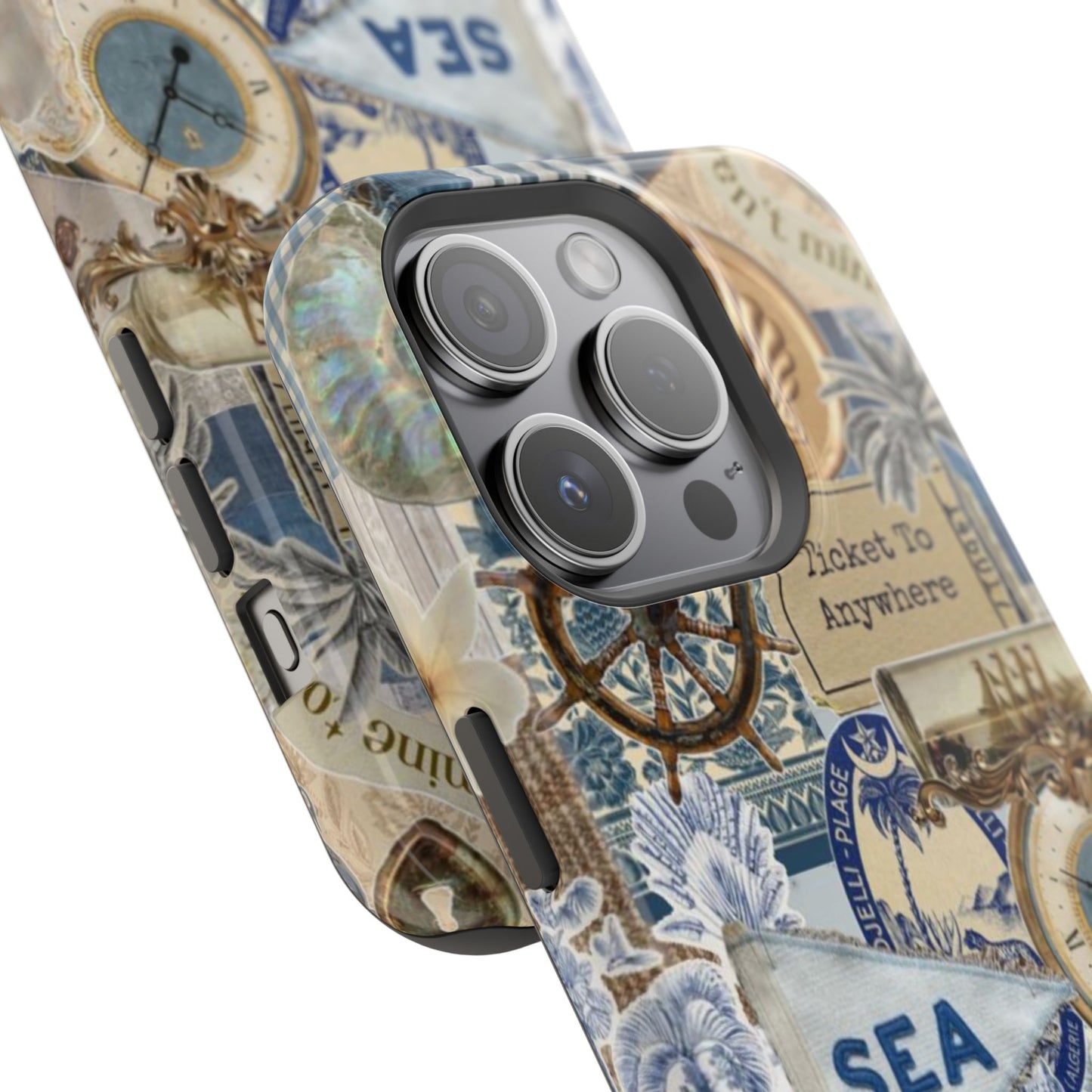 Neutral Travel Collage Phone Case