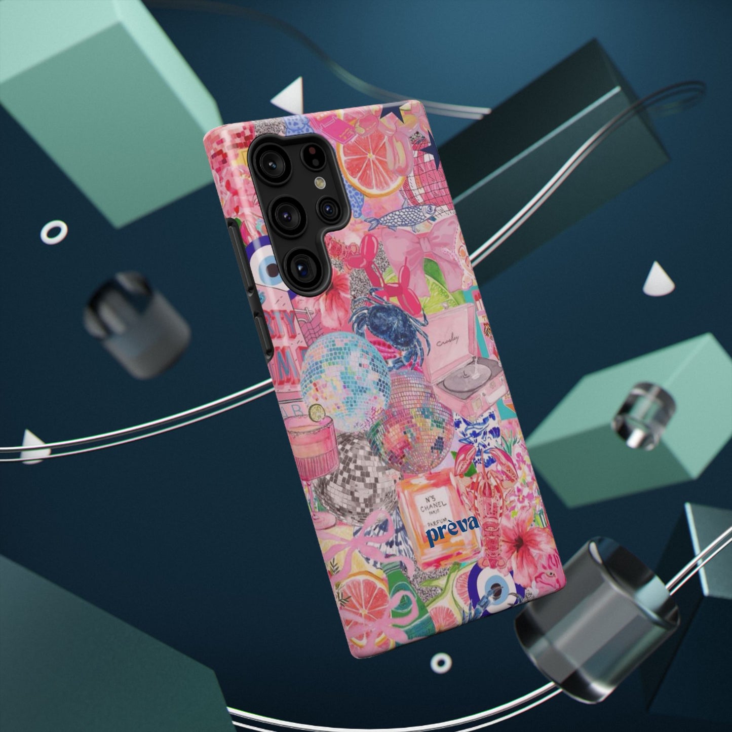 Floral & Pink Collage Phone Case