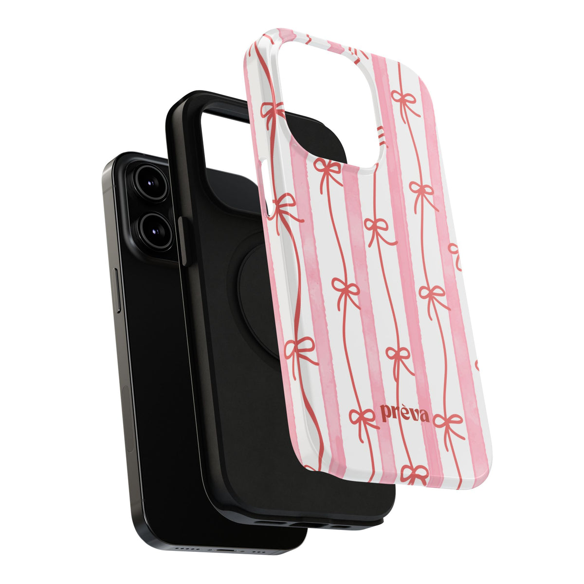 Pink Bow Chain Phone Case