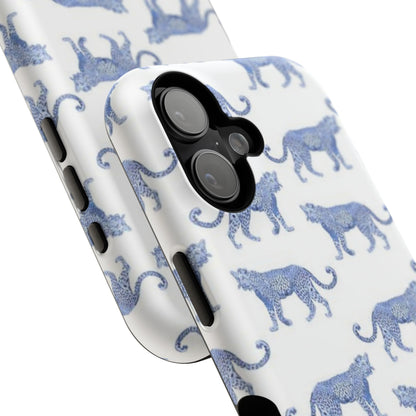 Blue Leopard Pattern Phone Case