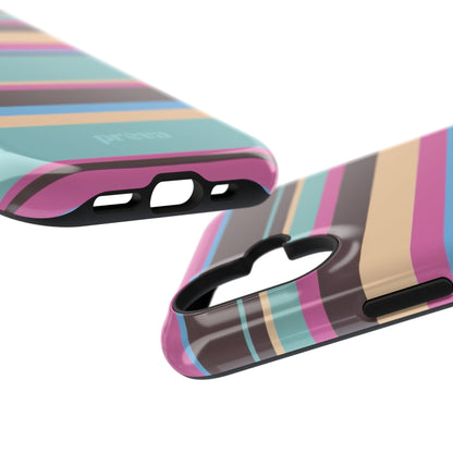 Cocoa Palm Stripes Phone Case