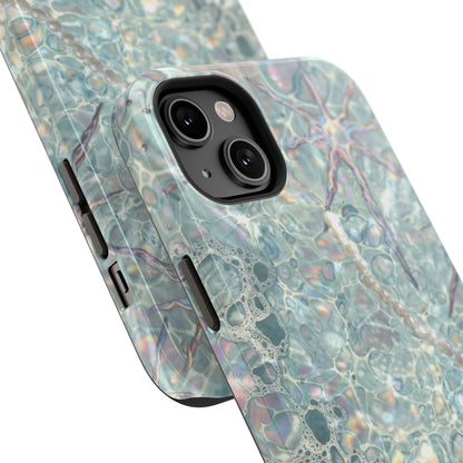 Marbled Seafoam Impact-Resistant Phone Case