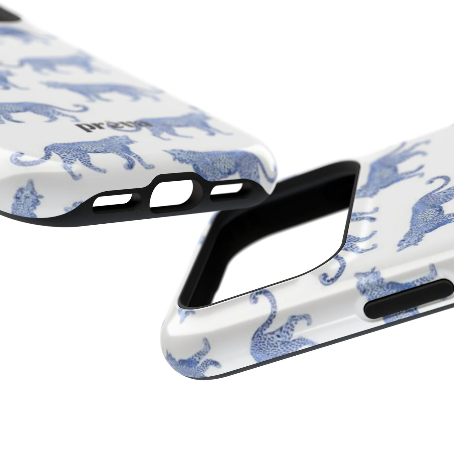 Blue Leopard Pattern Phone Case