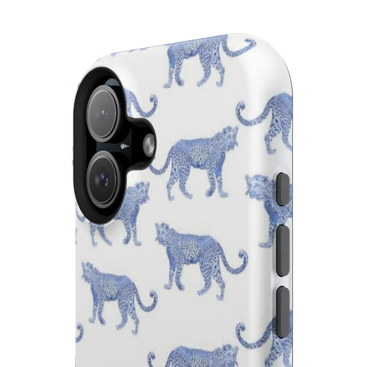 Blue Leopard Pattern Phone Case