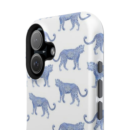 Blue Leopard Pattern Phone Case