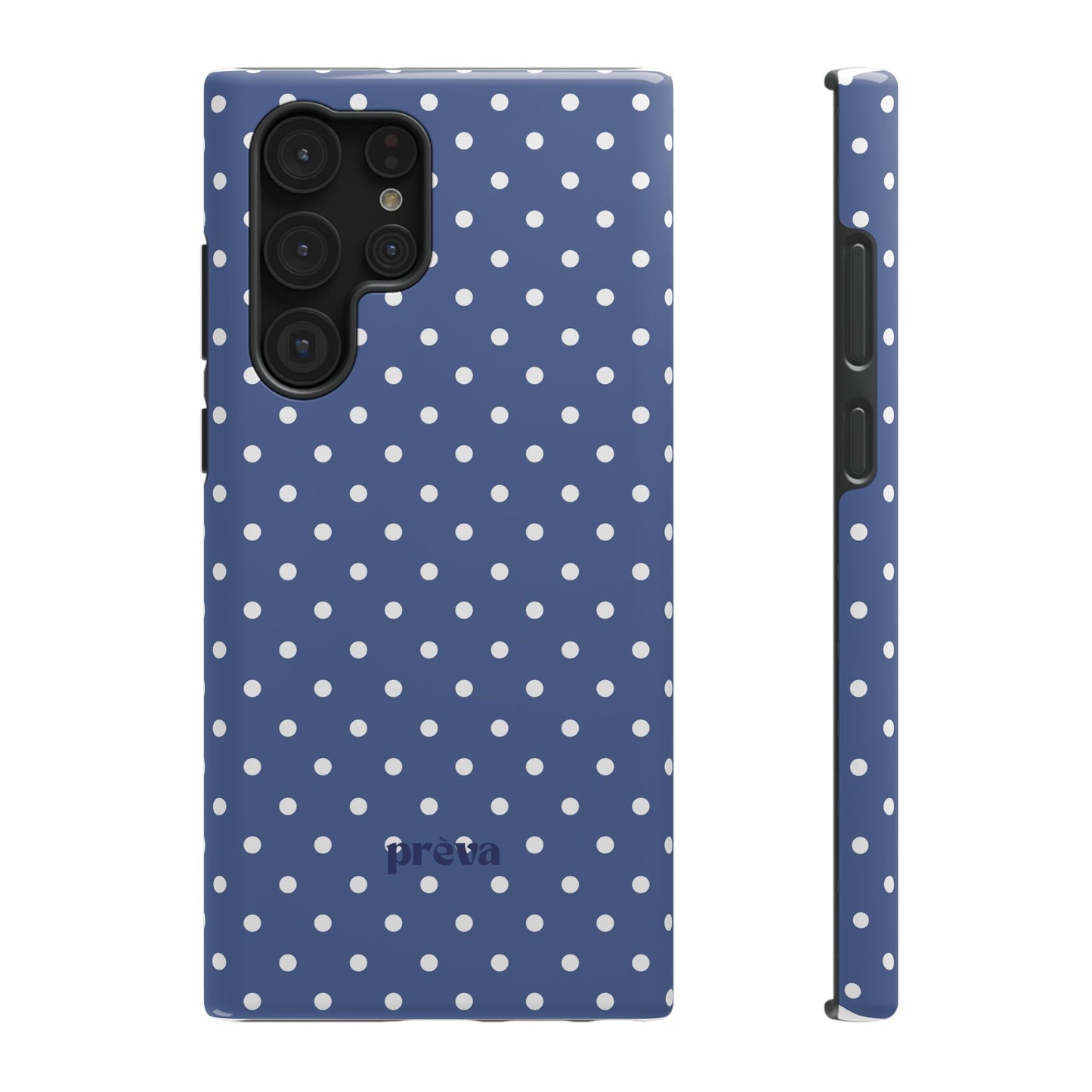 Navy Polka Dot Phone Case