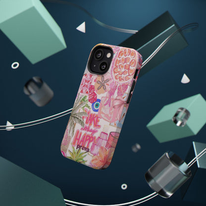 Pink Tropical Collage Phone Case