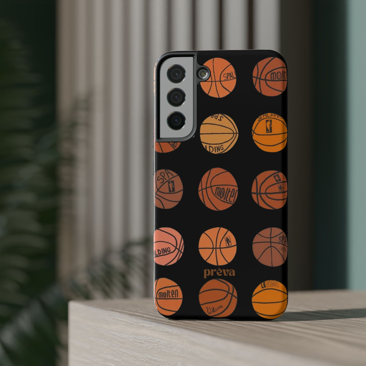 Black Basketball Phone Case