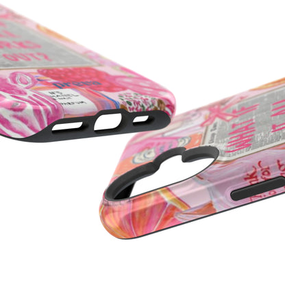 Pink "What If It All Works Out?" Collage Phone Case