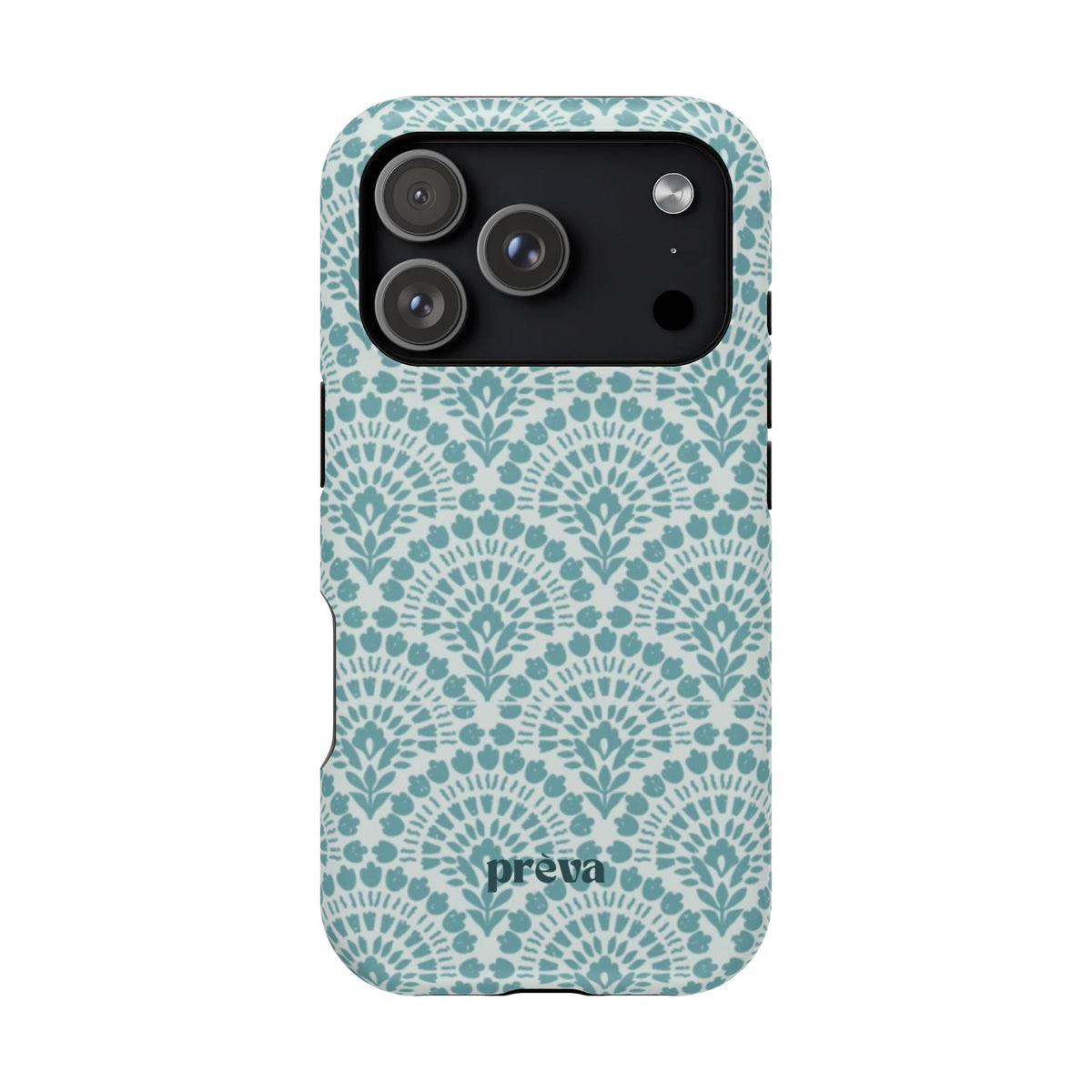 Aqua Lace Pattern Phone Case
