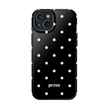 Black with White Polka Dots Phone Case