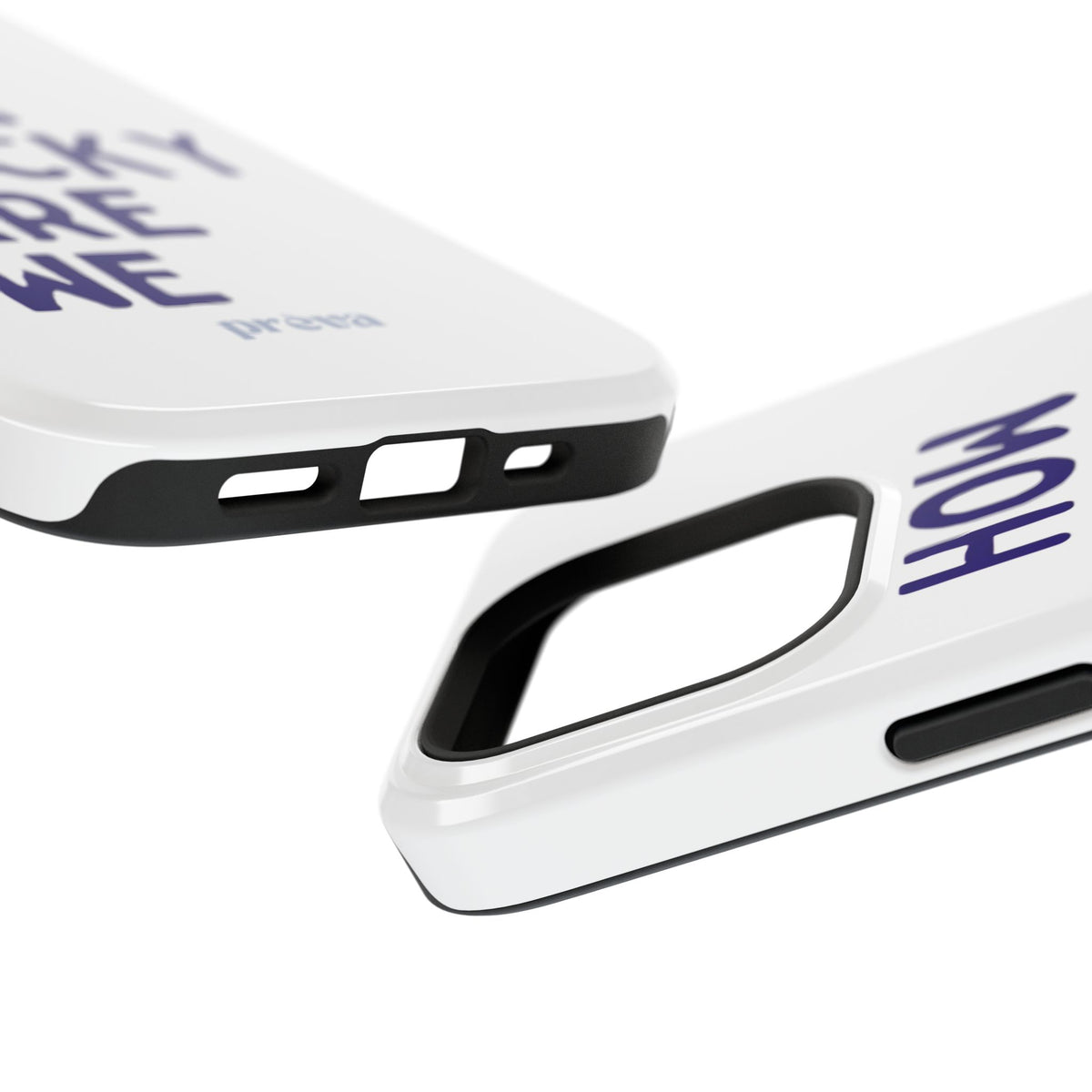 How Lucky Are We White Phone Case