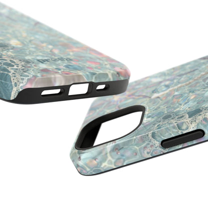 Marbled Seafoam Impact-Resistant Phone Case