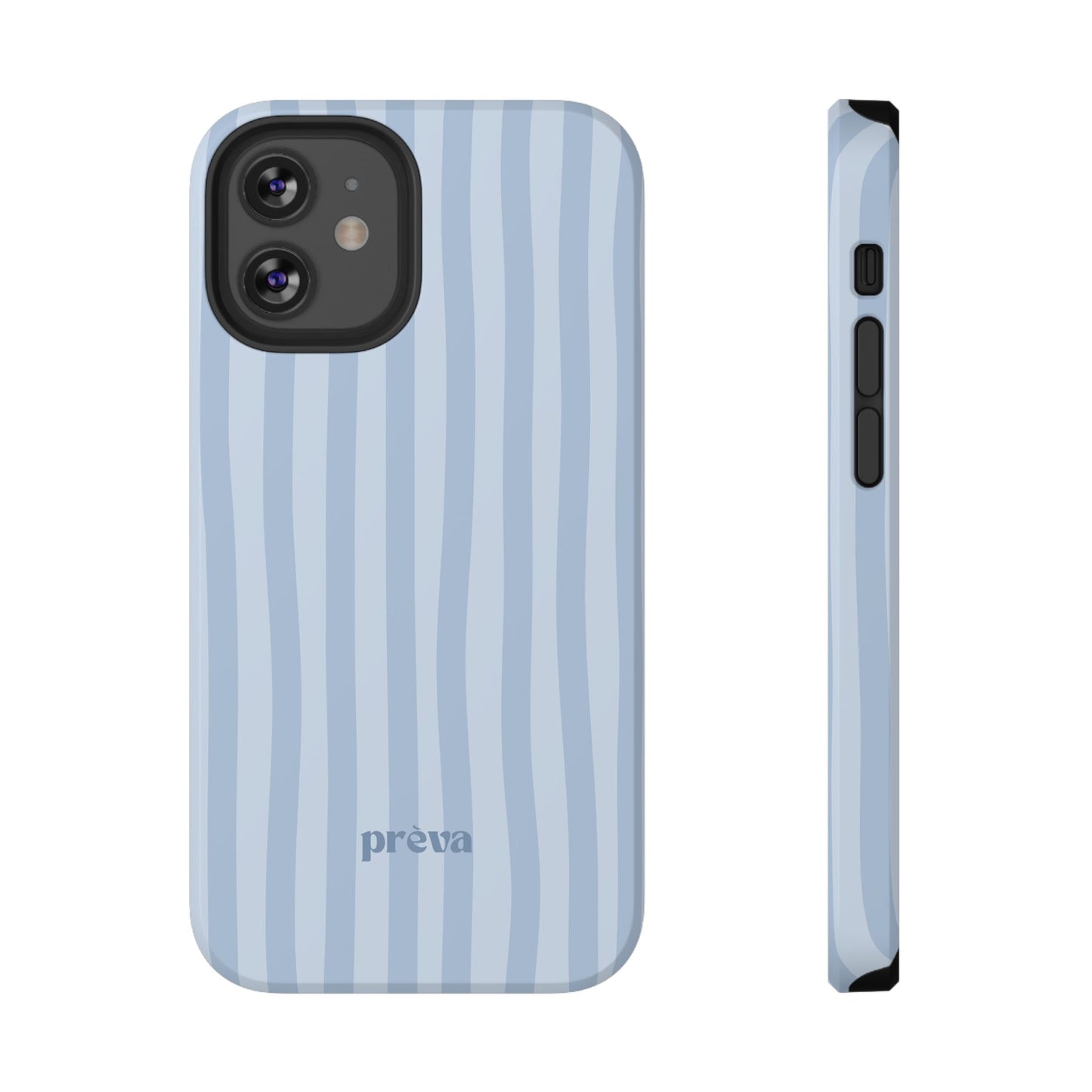 Pastel Blue Stripes Phone Case