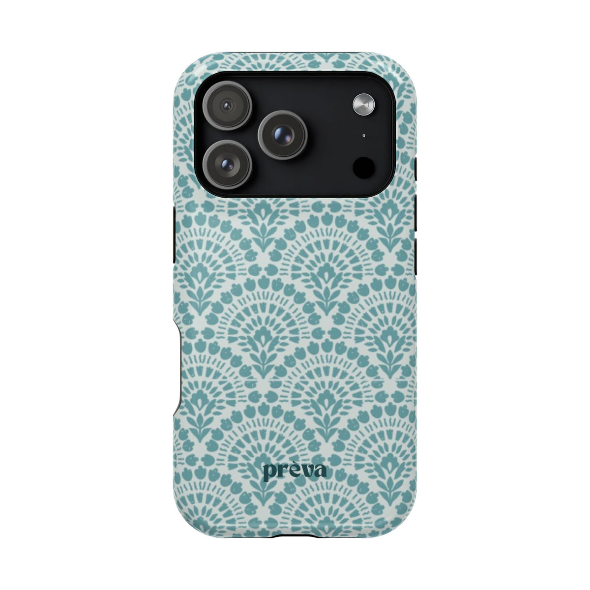 Aqua Lace Pattern Phone Case