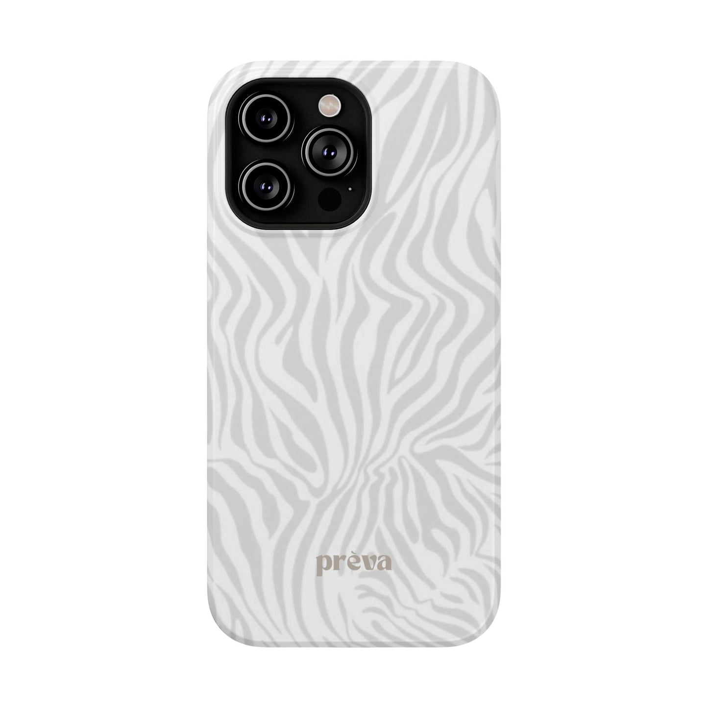 Zebra White Wave Phone Case
