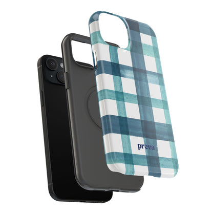 Teal Plaid Phone Case