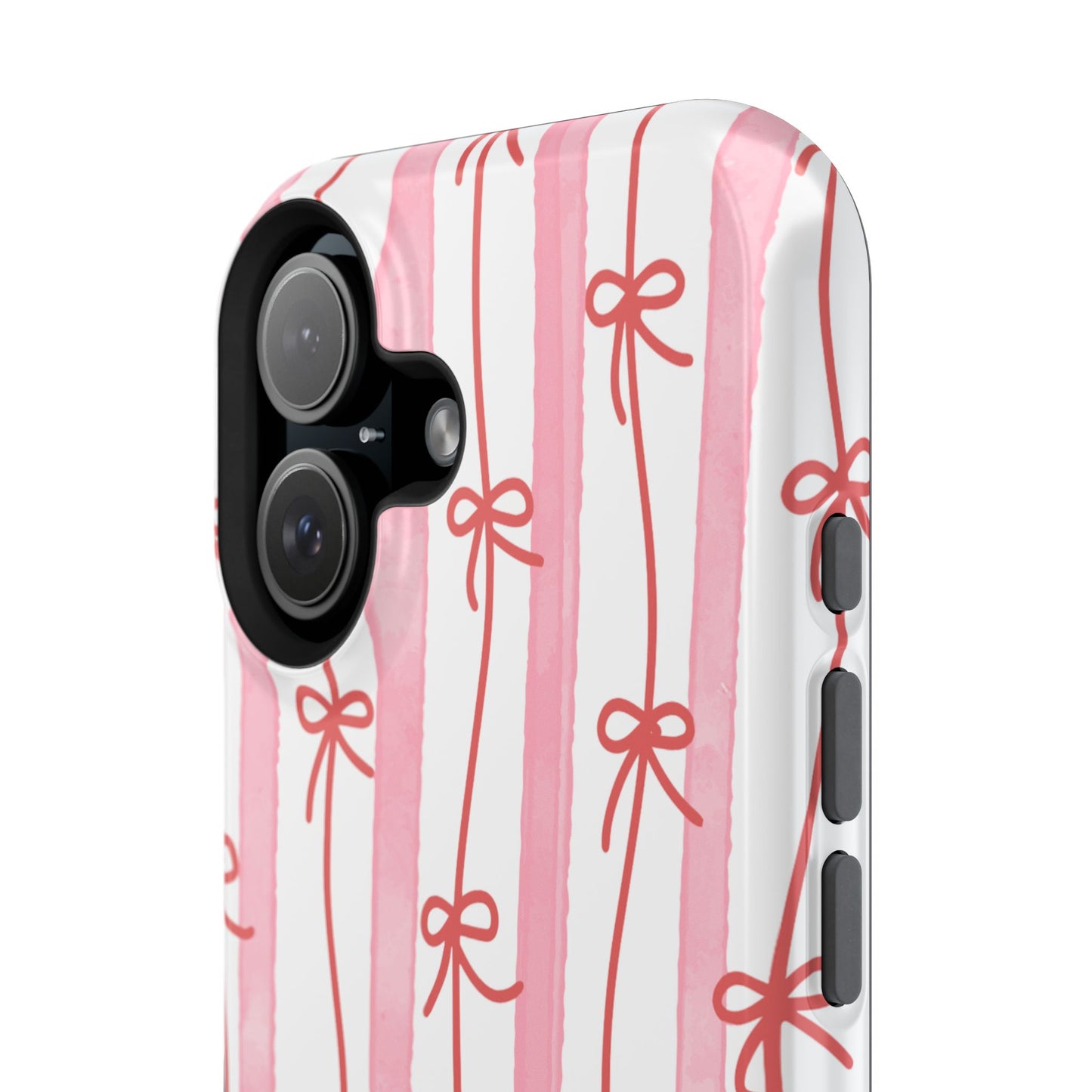 Pink Bow Chain Phone Case
