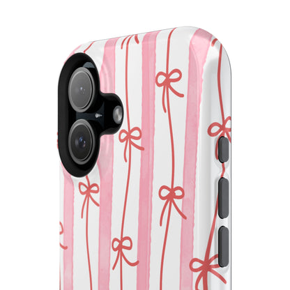 Pink Bow Chain Phone Case