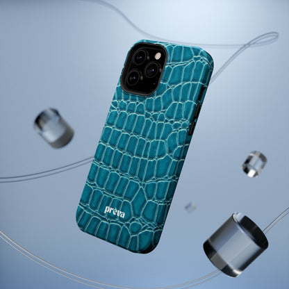 Teal Croc Phone Case