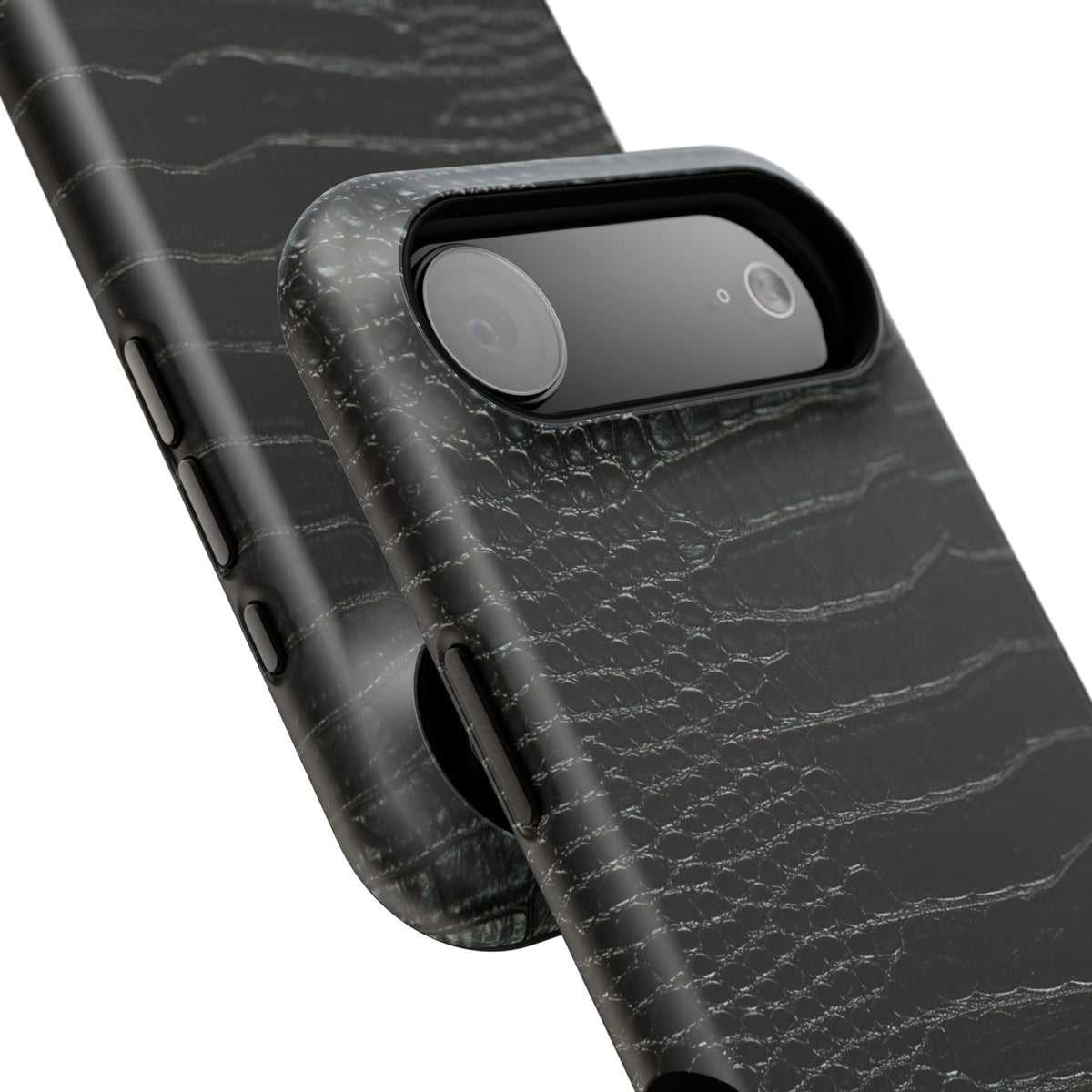 Black Croc Phone Case