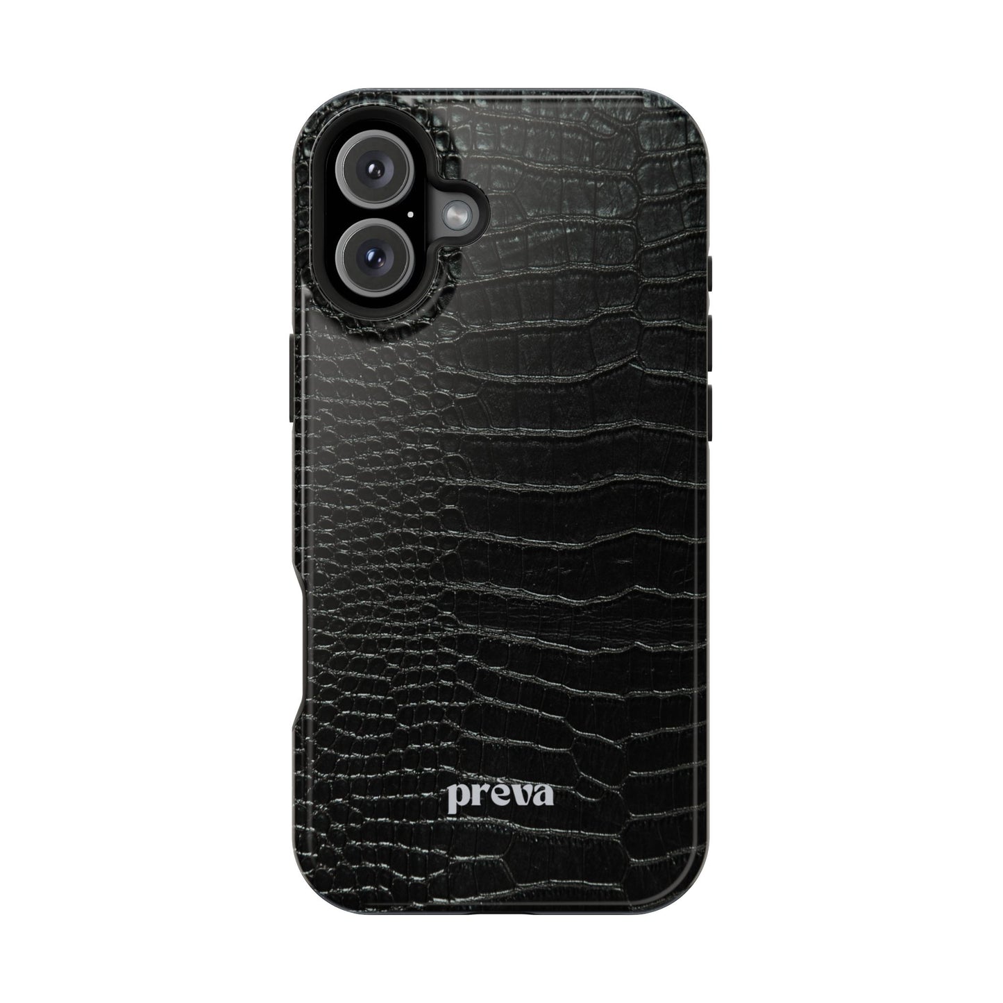Black Croc Phone Case