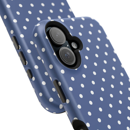 Navy Polka Dot Phone Case