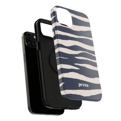Navy & Cream Zebra Phone Case