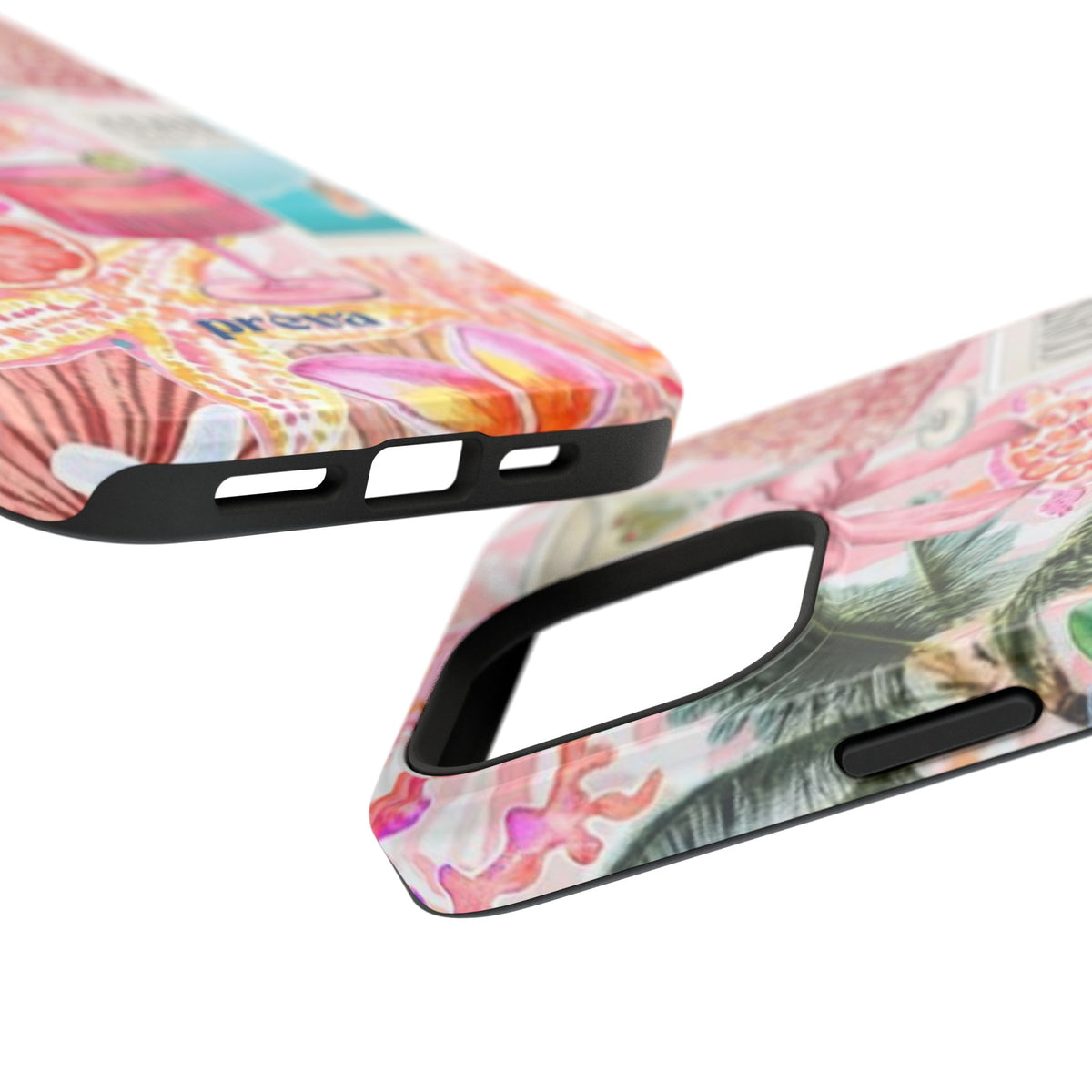 Pink Cocktail Collage Phone Case