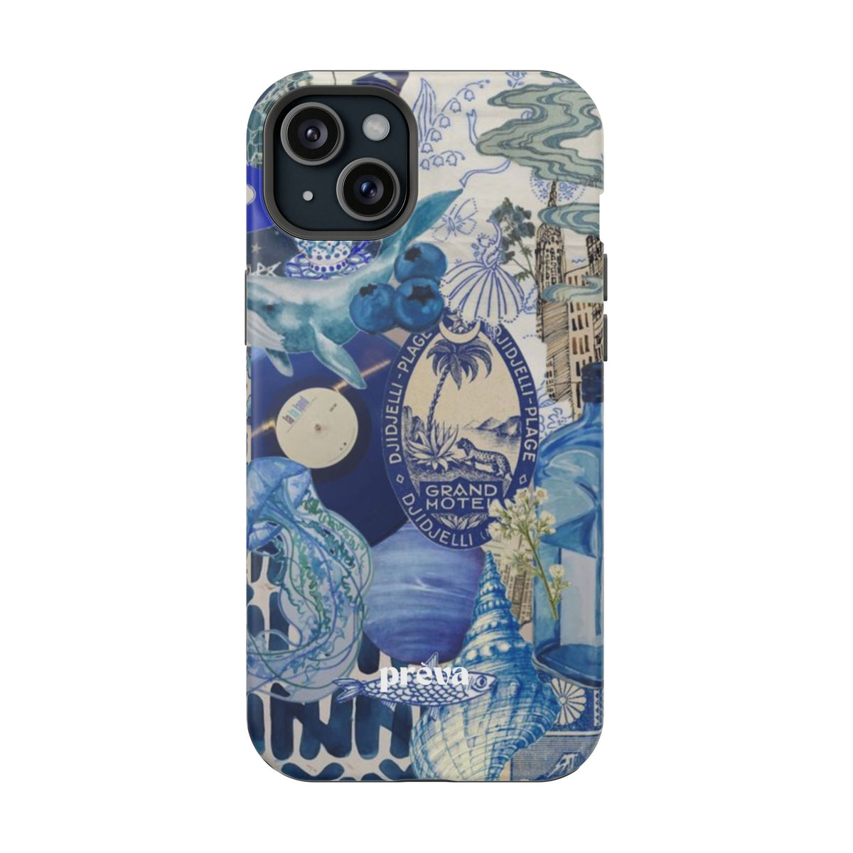 Blue Night Collage Phone Case