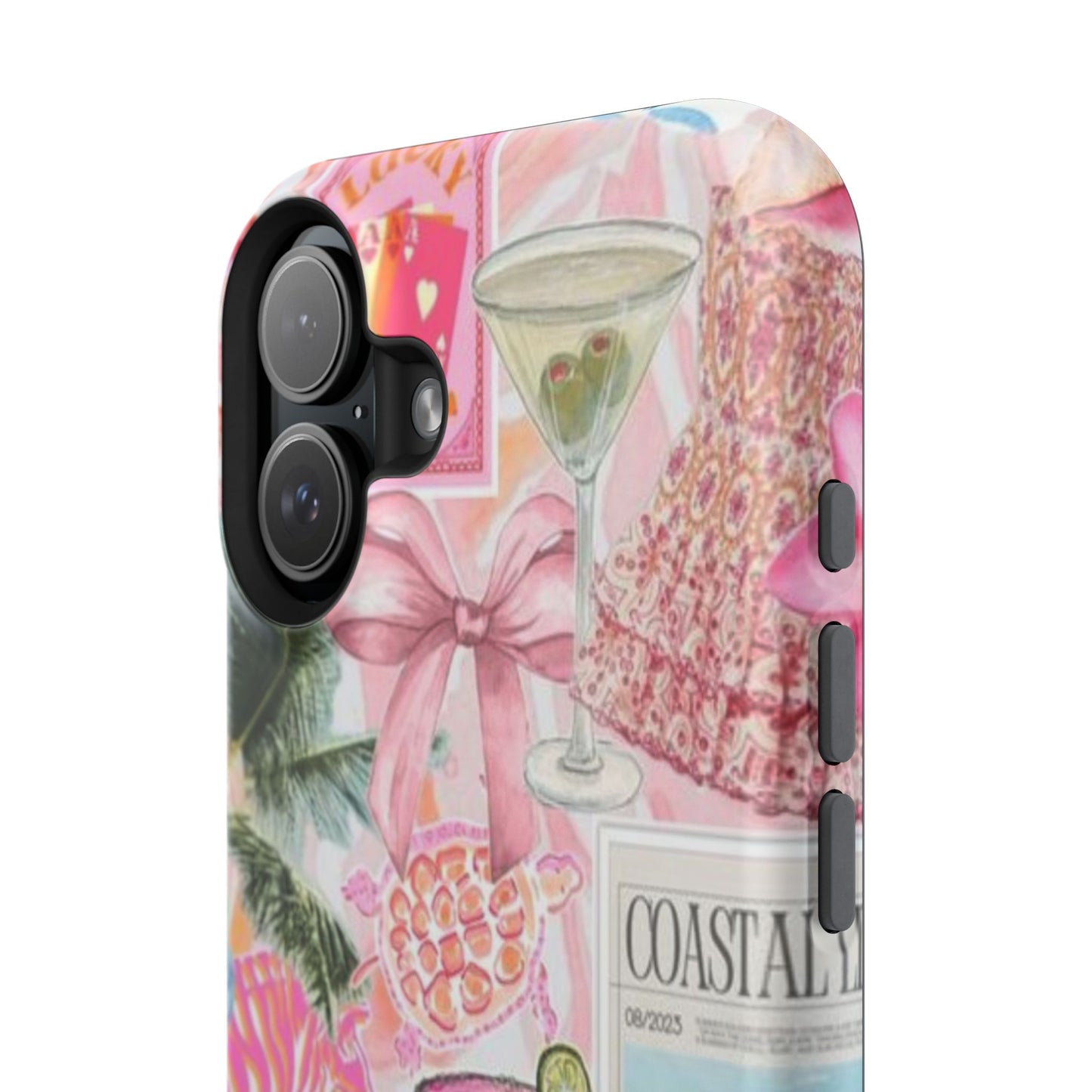 Pink Cocktail Collage Phone Case