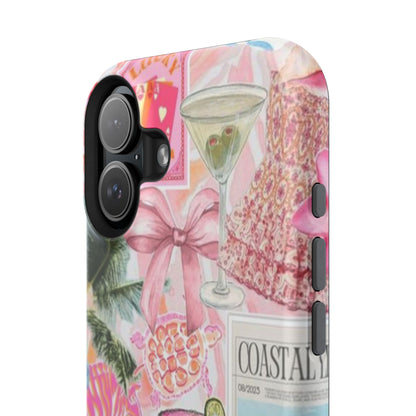 Pink Cocktail Collage Phone Case