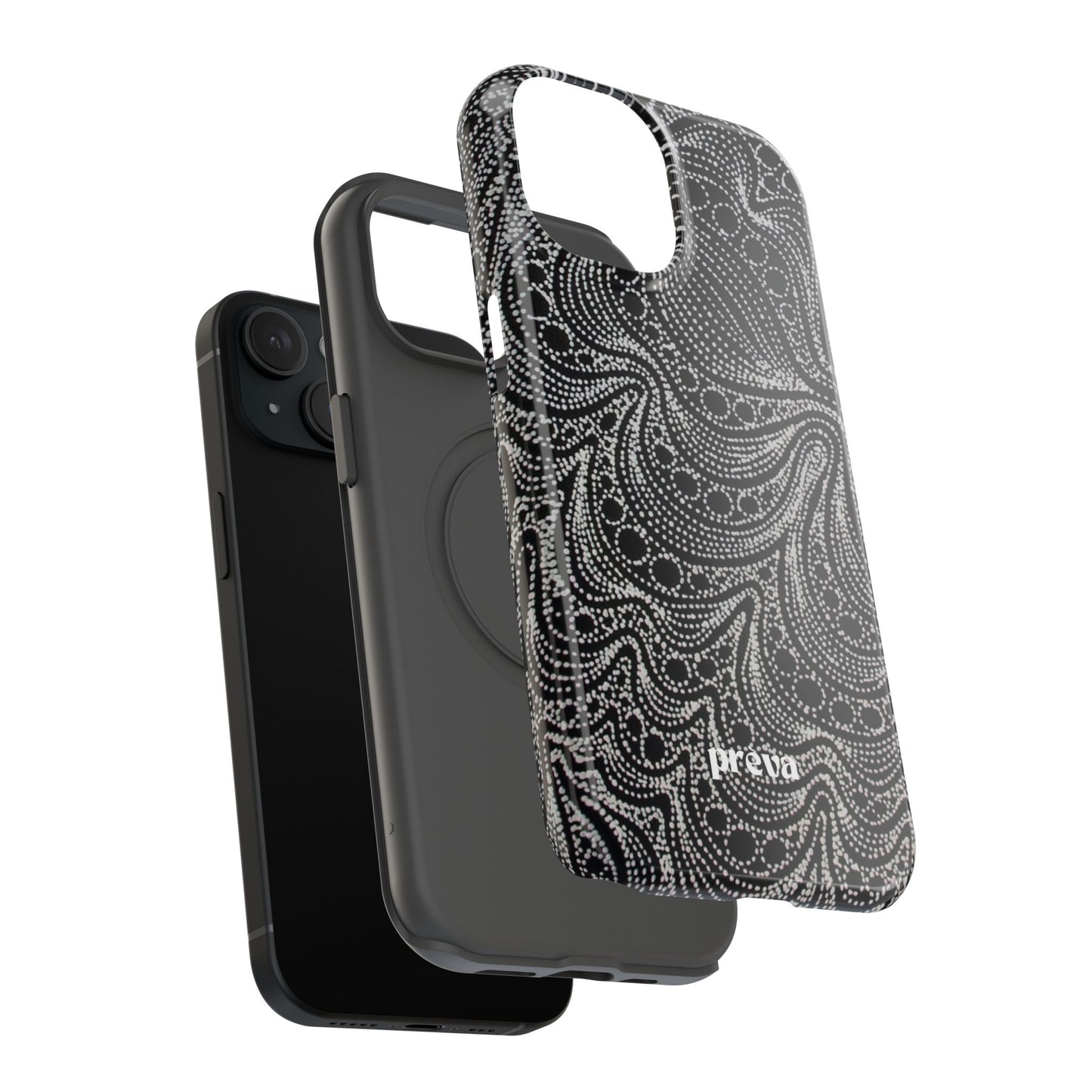 Abstract Midnight Lace Phone Case