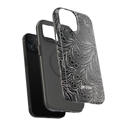 Abstract Midnight Lace Phone Case