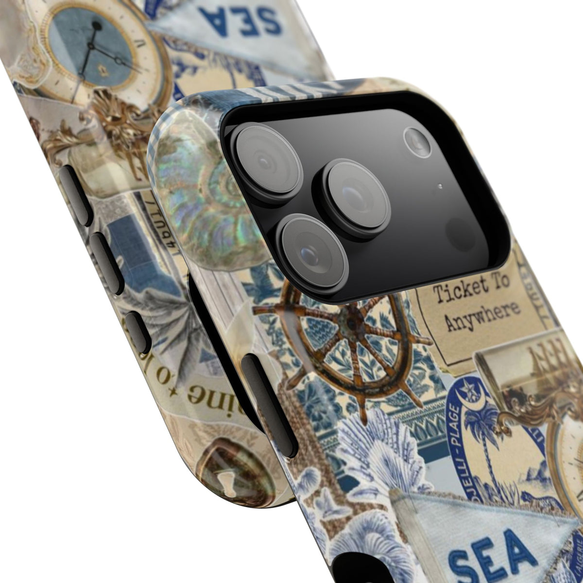 Neutral Travel Collage Phone Case