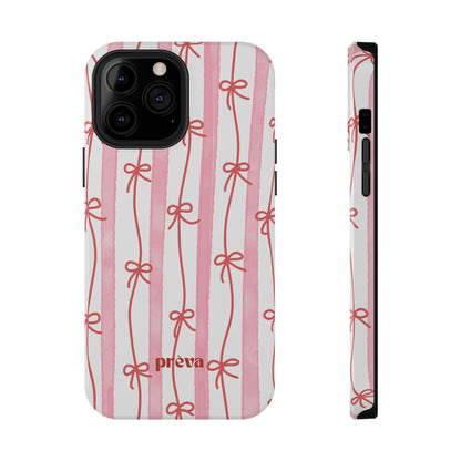 Pink Bow Chain Phone Case