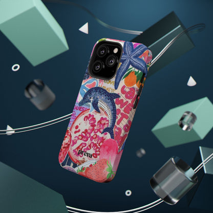 Dolphin Tropics Collage Phone Case