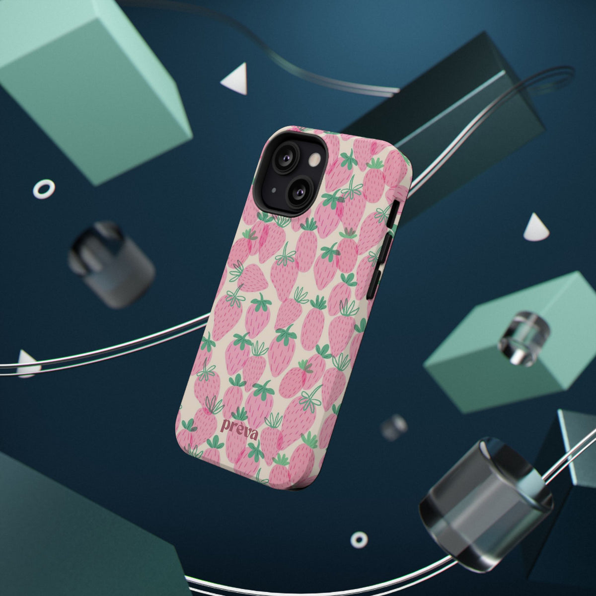 Pink Strawberry Phone Case