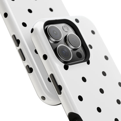 B&W polka dots Phone Case