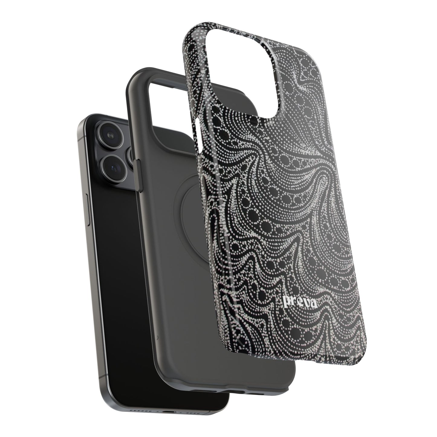 Abstract Midnight Lace Phone Case