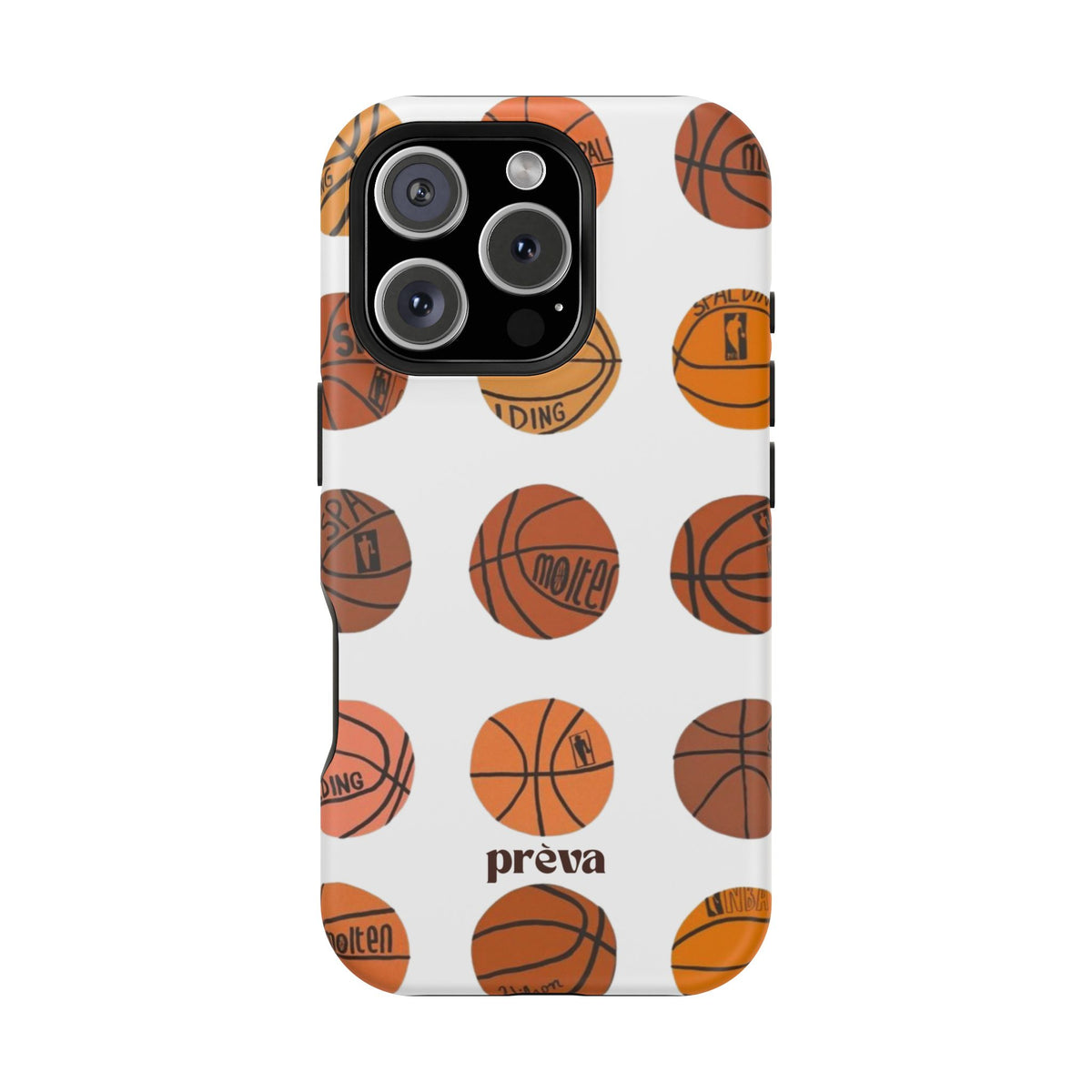 White Basketball Phone Case