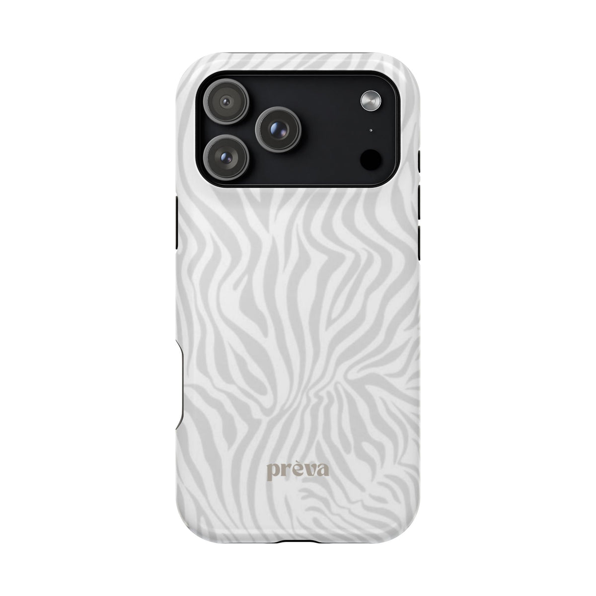 Zebra White Wave Phone Case